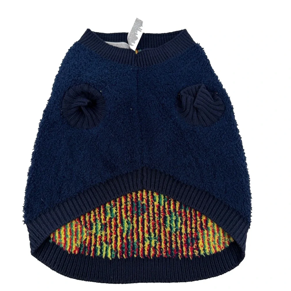 Old Navy Dog Christmas Sweater - Size M - Navy Holiday Tree Festive!